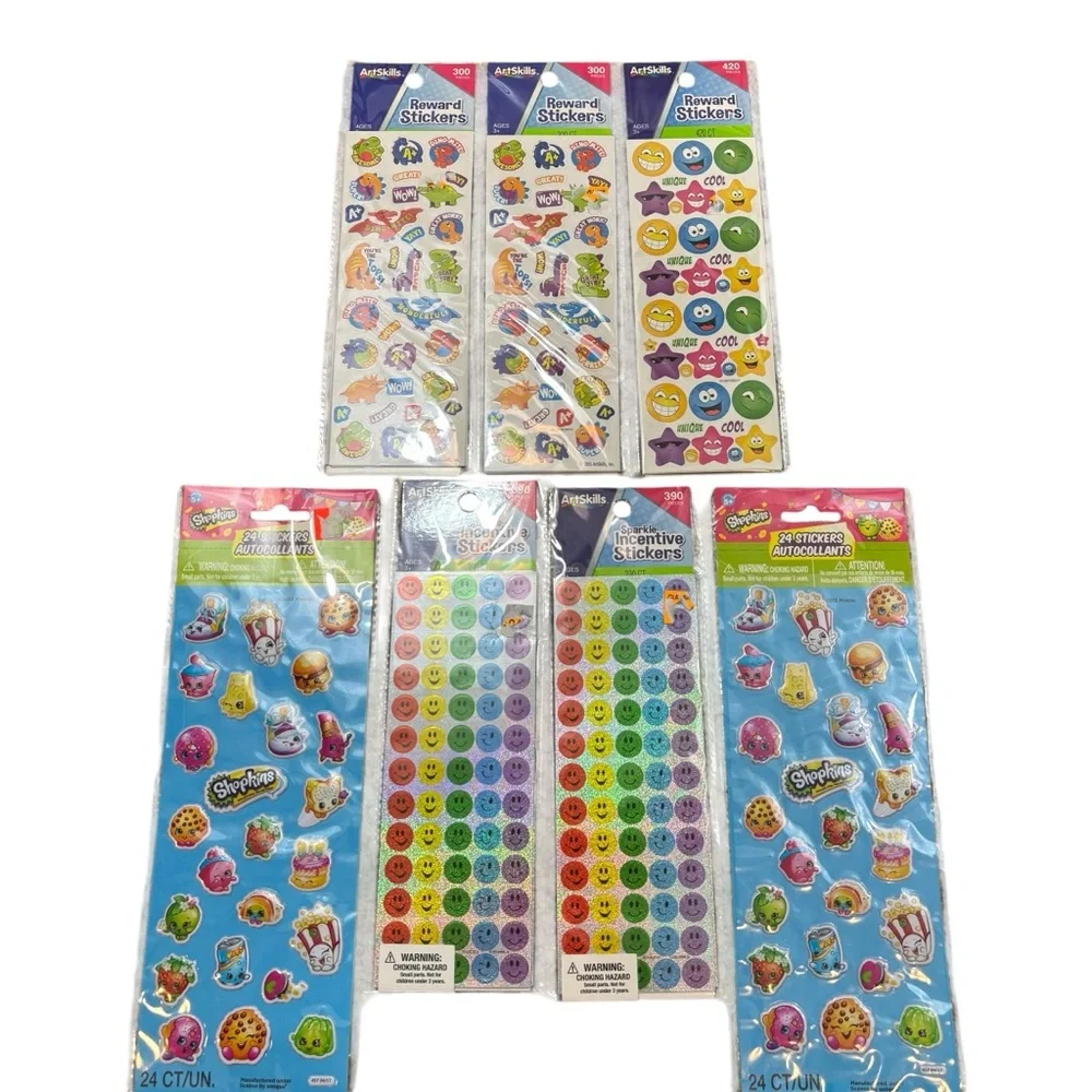 Lot of 7 Packs‎ of Brand new Stickers